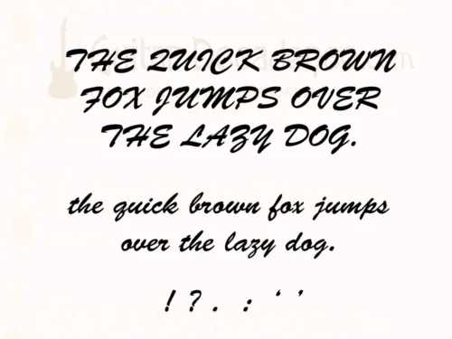 classic font