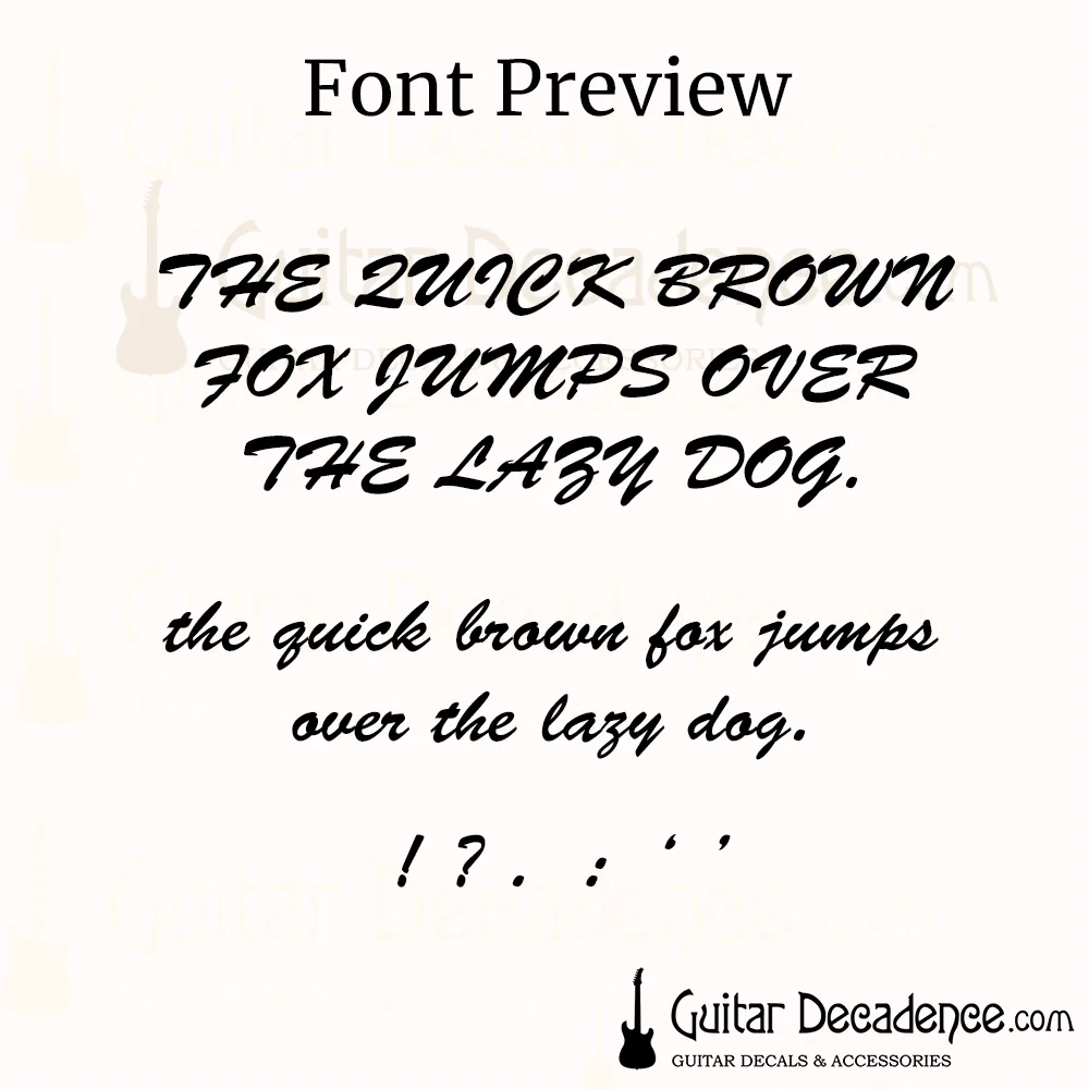 classic font