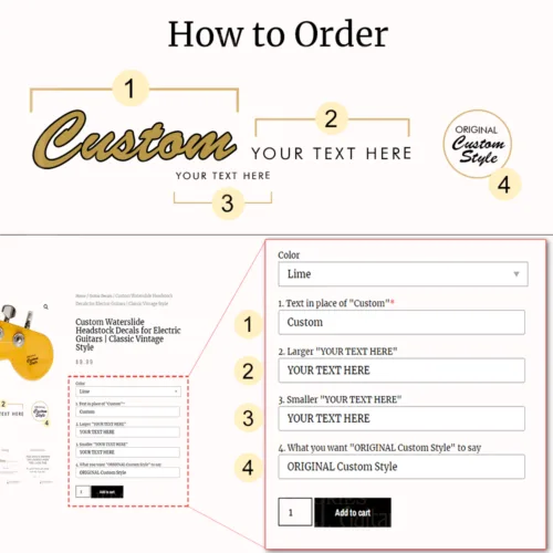 Decal Order Instructions