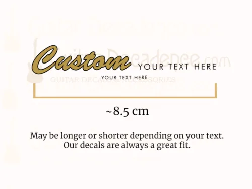 Custom Waterslide Headstock Decals for Stratocaster Guitars | Classic Style - Image 4
