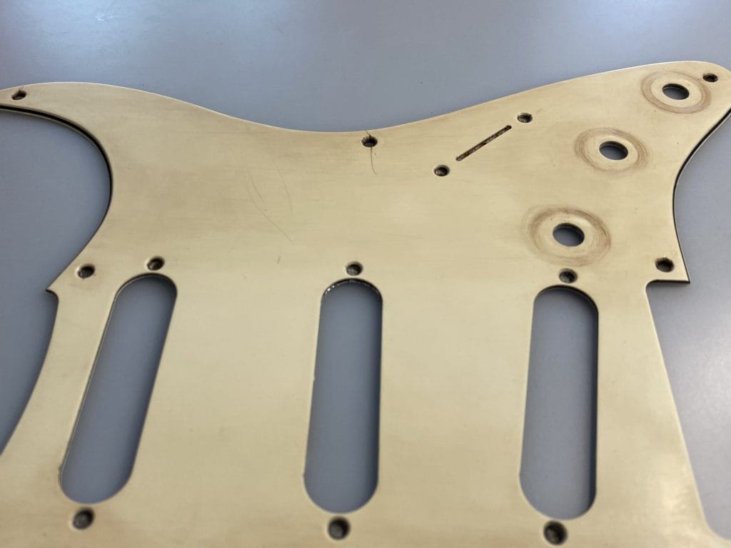 Relic Stratocaster Cream 3-ply Pickguard, 8 holes