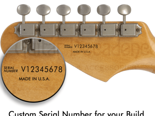 serial number guitar decal