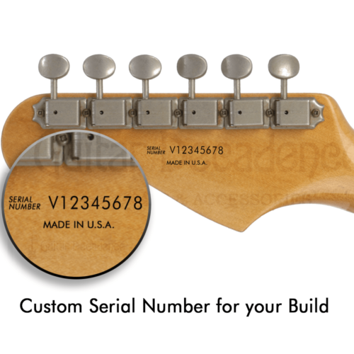 serial number guitar decal