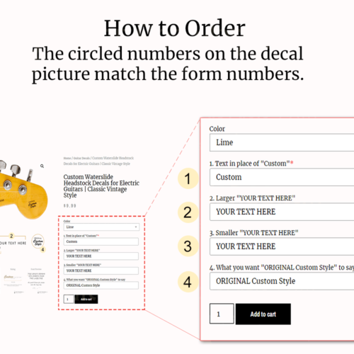 order instructions