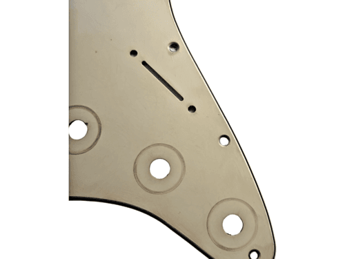 Aged Cream Pickguard Up Close